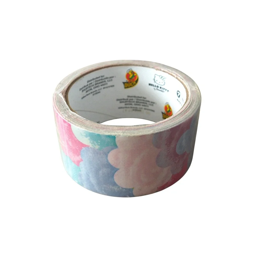 Duck Brand Hello Kitty Cloud Pastel Pink Blue Duct Tape Craft Sanrio 1.88in
